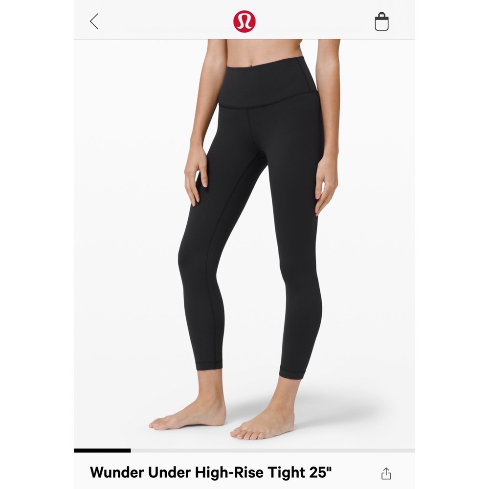 Lululemon Wunder Under 25”